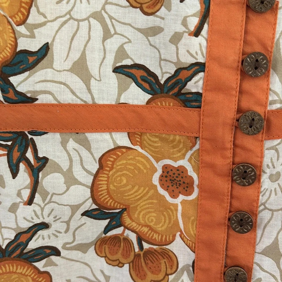 Liz & Co Shirt/Blouse/Tunic Front Button With Loops Empire Look Size Is L To XL - Picture 6 of 8